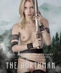 Anya Taylor-Joy naked on The Northman poster UHQ